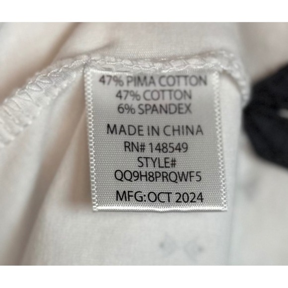 Hickey Freeman New York Golf Polo, White All Over Geometric Pattern, Size XL - Picture 7 of 8